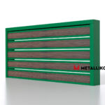 Планкен для забора Printec под дерево 120 mm RAL 6002 – покрытие порошковое, толщина 0,45 мм в Гагре | фото 1