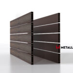Планкен для забора Printec под дерево 120 mm RAL 8017 – покрытие порошковое, толщина 0,45 мм в Гагре | фото 2