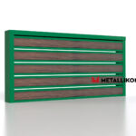 Планкен для забора Printec под дерево 120 mm RAL 6002 – покрытие порошковое, толщина 0,45 мм в Гагре | фото 3