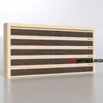 Планкен для забора Printec под дерево 120 mm RAL 1015 – покрытие матовое, толщина 0,45 мм в Гагре | фото 4